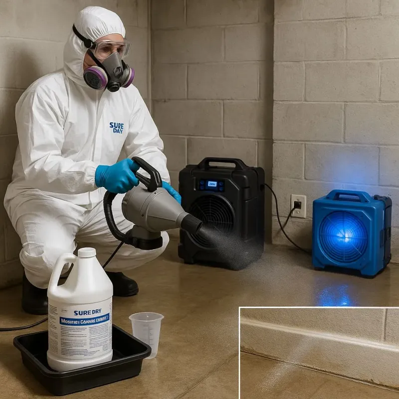 Sanitization and Odor Removal process in Tyndall Air Force Base, FL